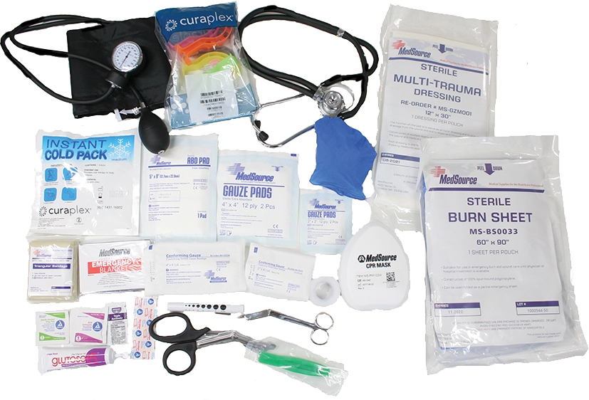 R & B Fabrication Medical Fill Kits Fire_Safety_USA Initial Trauma Stocking Kit