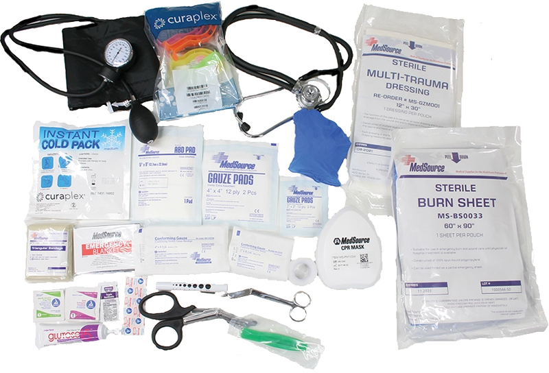 R & B Fabrication Medical Fill Kits Fire_Safety_USA Initial Trauma Stocking Kit