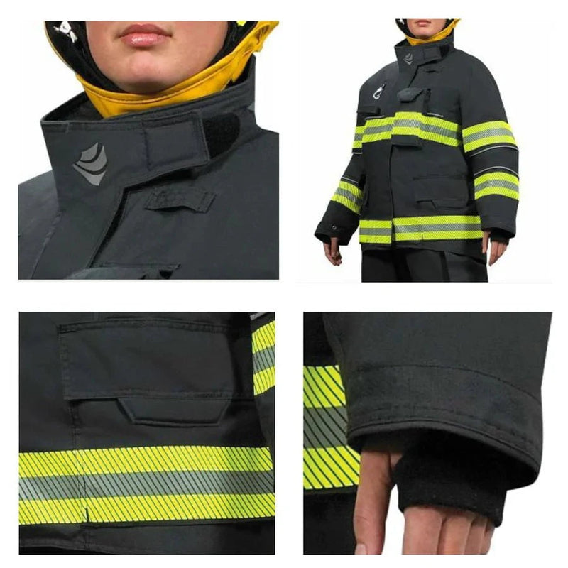 Innotex Bunker Gear Fire_Safety_USA Innotex® Armor AP Black Bunker Coat