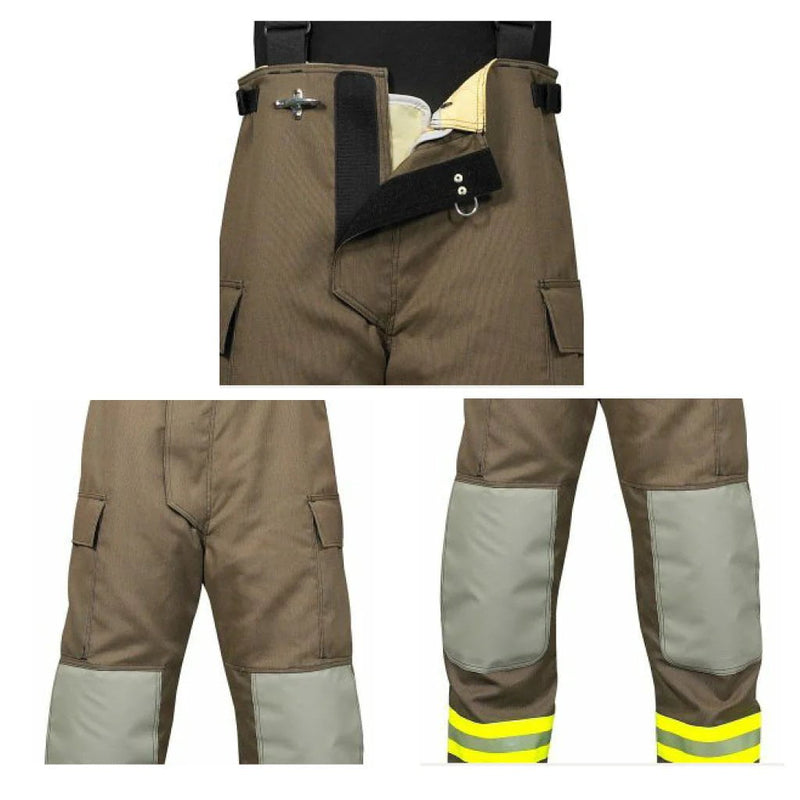 Innotex Bunker Gear Fire_Safety_USA Innotex® Khaki Rapid Delivery Bunker Pant