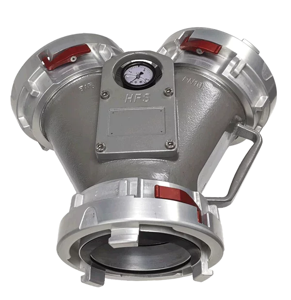 Harrington Gate Valve Fire_Safety_USA Jumbo 2-Way Siamese Valve (Storz Lock Inlet x (2) Storz Lock Outlet)