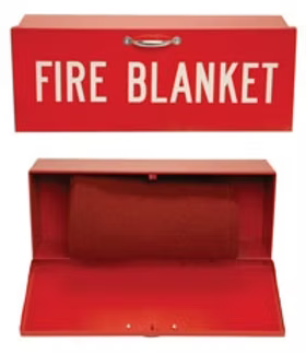 Junkin Safety Fire Blankets Fire_Safety_USA Junkin Fire Blanket Cabinet Kit