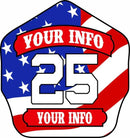 Golfire Leather Front Fire_Safety_USA Keychain Leather Front