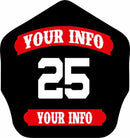 Golfire Leather Front Fire_Safety_USA Keychain Leather Front