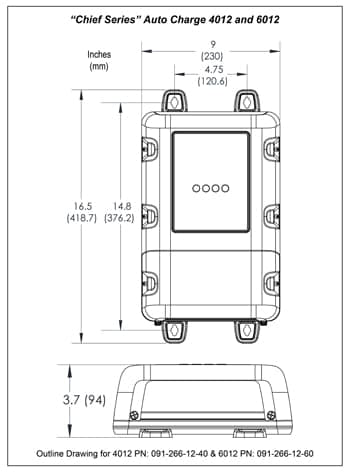 Kussmaul Electronics Auto Charge Fire_Safety_USA Kussmaul Chief Series Smart Charger 6012