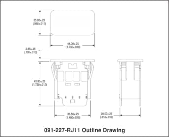 Kussmaul Electronics Data Port Fire_Safety_USA Kussmaul Data Port – RJ11