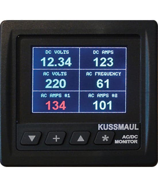 Kussmaul Electronics Monitors Fire_Safety_USA Kussmaul Generator AC/DC System Monitor (VAAFH AC/DC Meter)