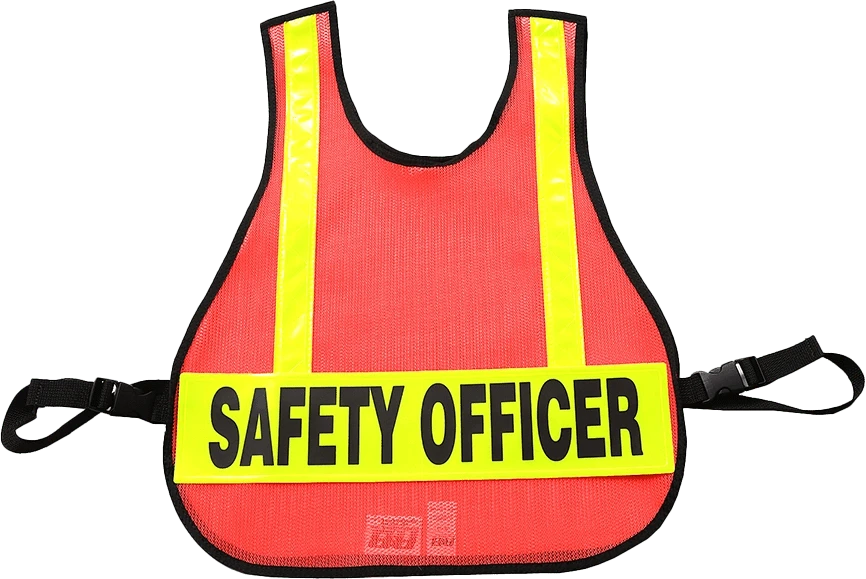 R & B Fabrication Safety Vests Fire_Safety_USA LARGE Mesh Safety Vest with Reflective Material