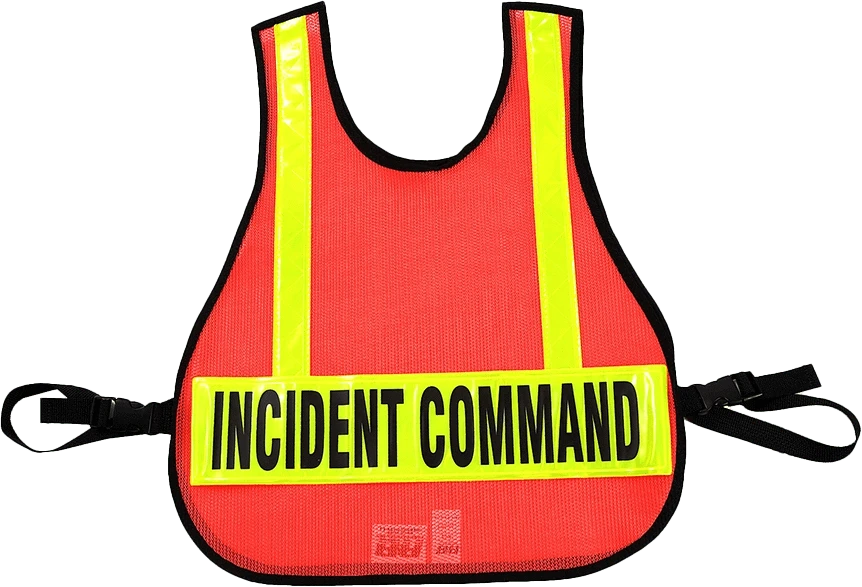 R & B Fabrication Safety Vests Fire_Safety_USA LARGE Mesh Safety Vest with Reflective Material