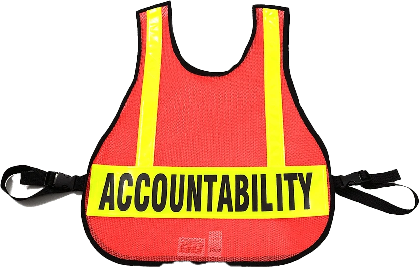 R & B Fabrication Safety Vests Fire_Safety_USA LARGE Mesh Safety Vest with Reflective Material