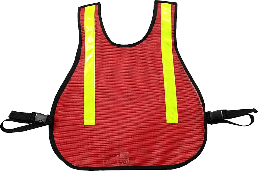 R & B Fabrication Safety Vests Fire_Safety_USA LARGE Mesh Safety Vest with Reflective Material