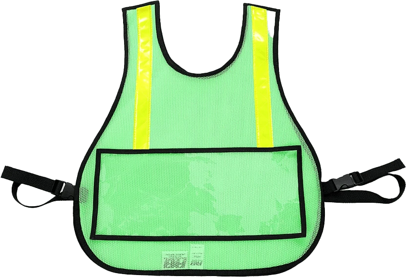 R & B Fabrication Safety Vests Fire_Safety_USA LARGE Mesh Safety Vest with Reflective Material
