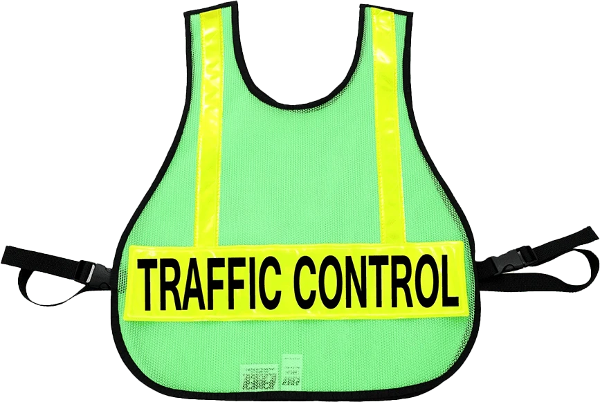 R & B Fabrication Safety Vests Fire_Safety_USA LARGE Mesh Safety Vest with Reflective Material