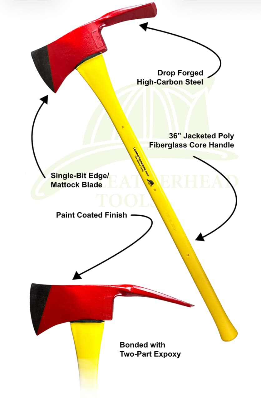 LeatherHead Tools Axes Fire_Safety_USA LeatherHead Tools Pulaski Axe