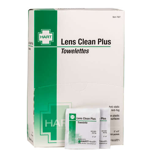 Fire Safety USA Safety Glasses Fire_Safety_USA Lens Cleaning Towelettes, Pre-Moistened & Aanti-Fog, 100/BOX