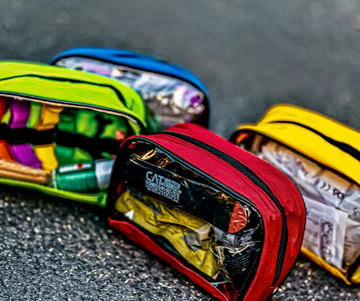 Lightning X Bags and Packs Fire_Safety_USA Lightning X 4 Universal Color-Coded Zipper Pouches