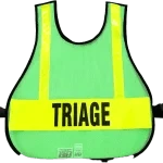 R & B Fabrication Safety Vests Fire_Safety_USA Lime Green LARGE Mesh Safety Vest with Reflective Material