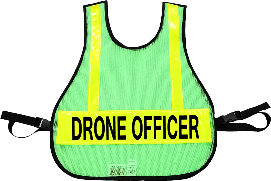 R & B Fabrication Safety Vests Fire_Safety_USA Lime Green Mesh Safety Vest with Reflective Material