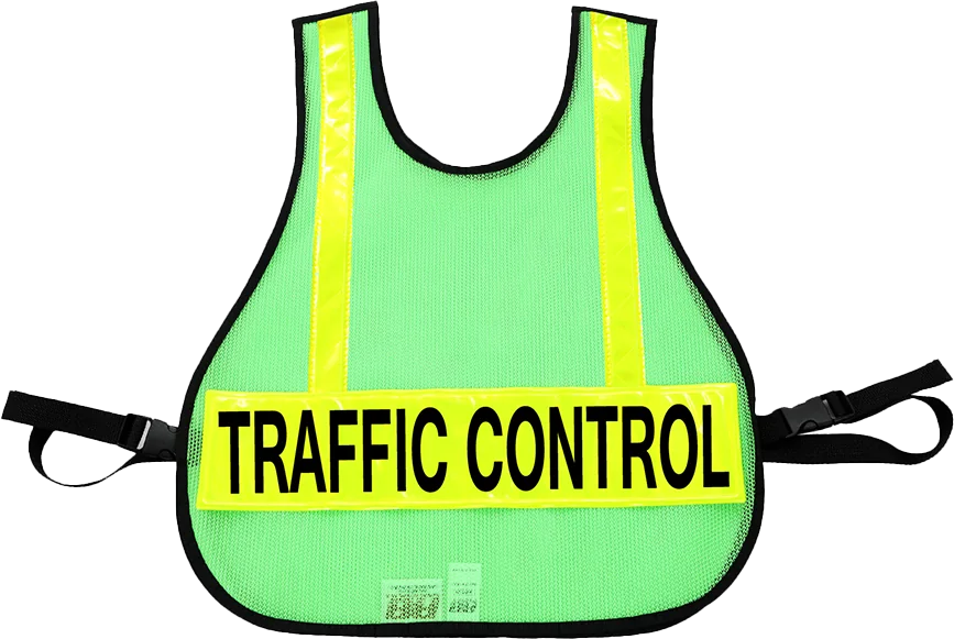 R & B Fabrication Safety Vests Fire_Safety_USA Lime Green Mesh Safety Vest with Reflective Material