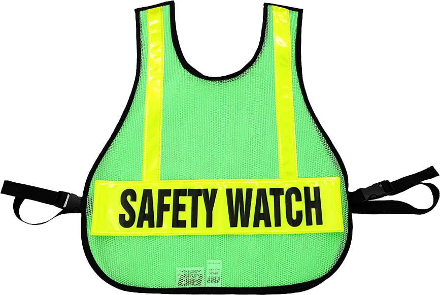 R & B Fabrication Safety Vests Fire_Safety_USA Lime Green Mesh Safety Vest with Reflective Material