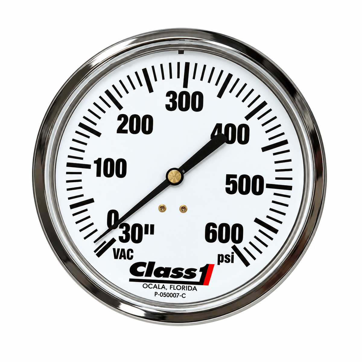 Class 1 Gauge Fire_Safety_USA Liquid Filled Fire Service Gauges (White Face)