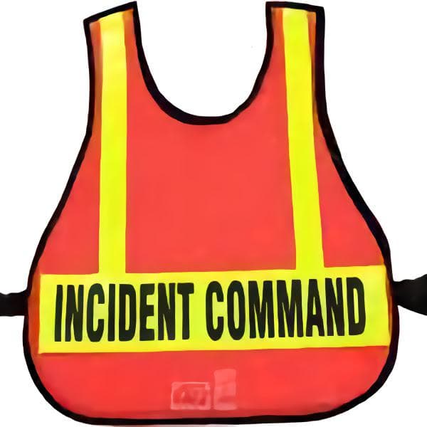 R & B Fabrication Safety Vests Fire_Safety_USA Orange LARGE Mesh Safety Vest with Reflective Material