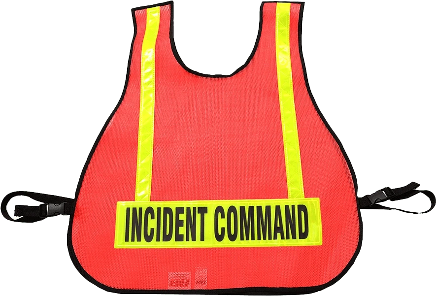 R & B Fabrication Safety Vests Fire_Safety_USA Orange Mesh Safety Vest with Reflective Material
