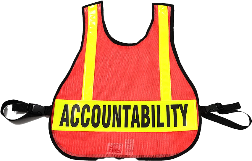 R & B Fabrication Safety Vests Fire_Safety_USA Orange Mesh Safety Vest with Reflective Material