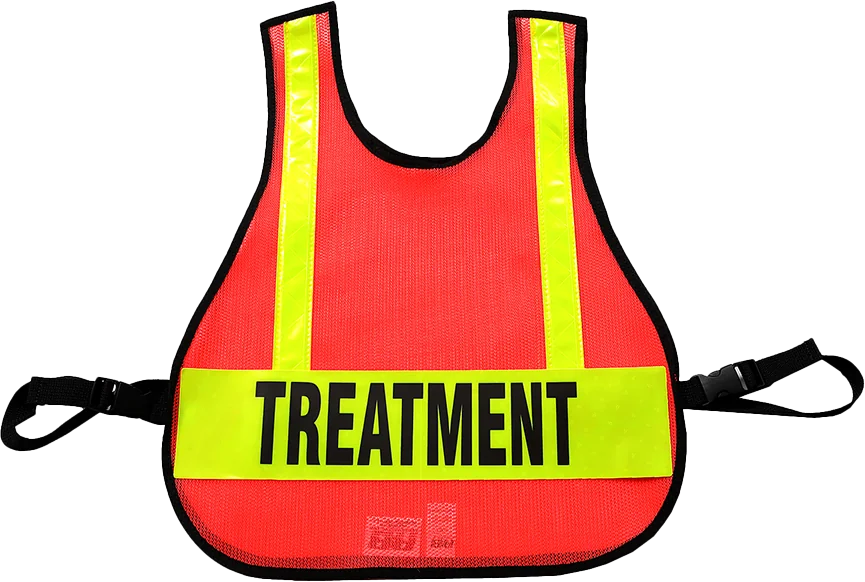 R & B Fabrication Safety Vests Fire_Safety_USA Orange Mesh Safety Vest with Reflective Material