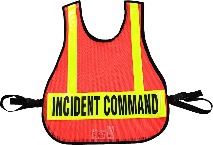 R & B Fabrication Safety Vests Fire_Safety_USA Orange Mesh Safety Vest with Reflective Material