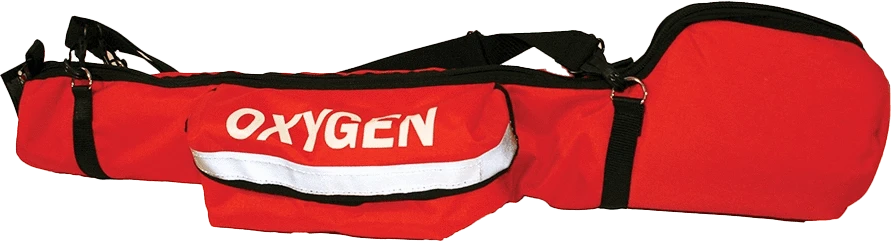 R & B Fabrication Medical Bags Fire_Safety_USA Orange Oxygen Bag "E" Cylinder Bag with Padding