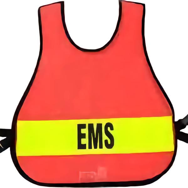 R & B Fabrication Safety Vests Fire_Safety_USA Orange Pullover Mesh Safety Vest