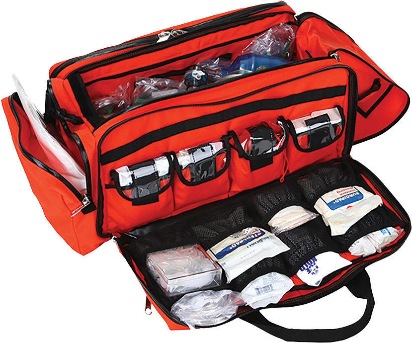 R & B Fabrication Bags and Packs Fire_Safety_USA Orange Trauma Oxygen Bag