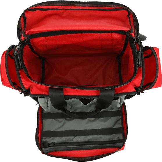 R & B Fabrication Medical Bags Fire_Safety_USA Pacific Coast Series Intermediate I Trauma Bag with EMPTY MAIN COMPARTMENT