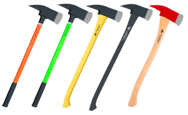 LeatherHead Tools Forcible Entry Fire_Safety_USA Pick Head Axe 36" with Heavy-Duty Hickory Handle