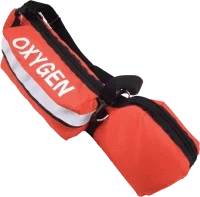 R & B Fabrication Medical Bags Fire_Safety_USA Portable Oxygen "D" Cylinder bag with Padded Head