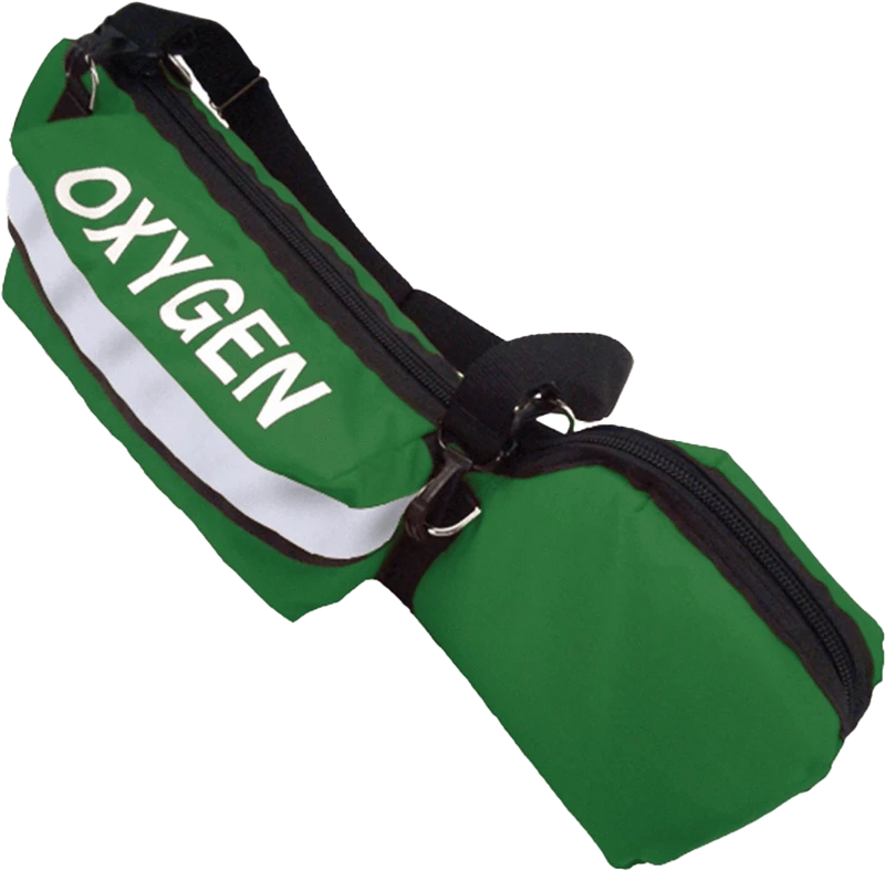 R & B Fabrication Medical Bags Fire_Safety_USA Portable Oxygen "D" Cylinder bag with Padded Head