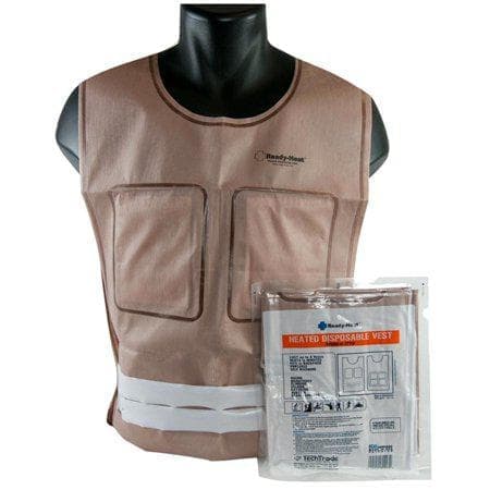 TechTrade LLC Vest Fire_Safety_USA Ready-Heat Disposable Heated Vest, CASE OF 12