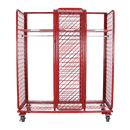 Ready Rack Gear Storage Fire_Safety_USA Ready Rack Double Sided Mobile Red Rack