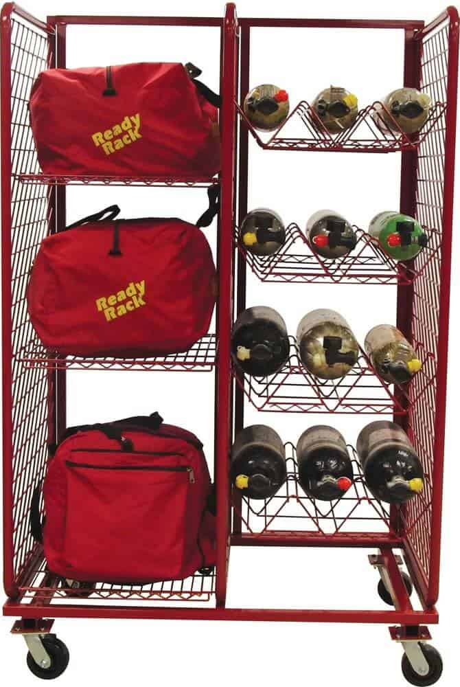 Ready Rack Gear Storage Fire_Safety_USA Ready Rack SOS Rack 2 Section Cylinder/Bag Storage