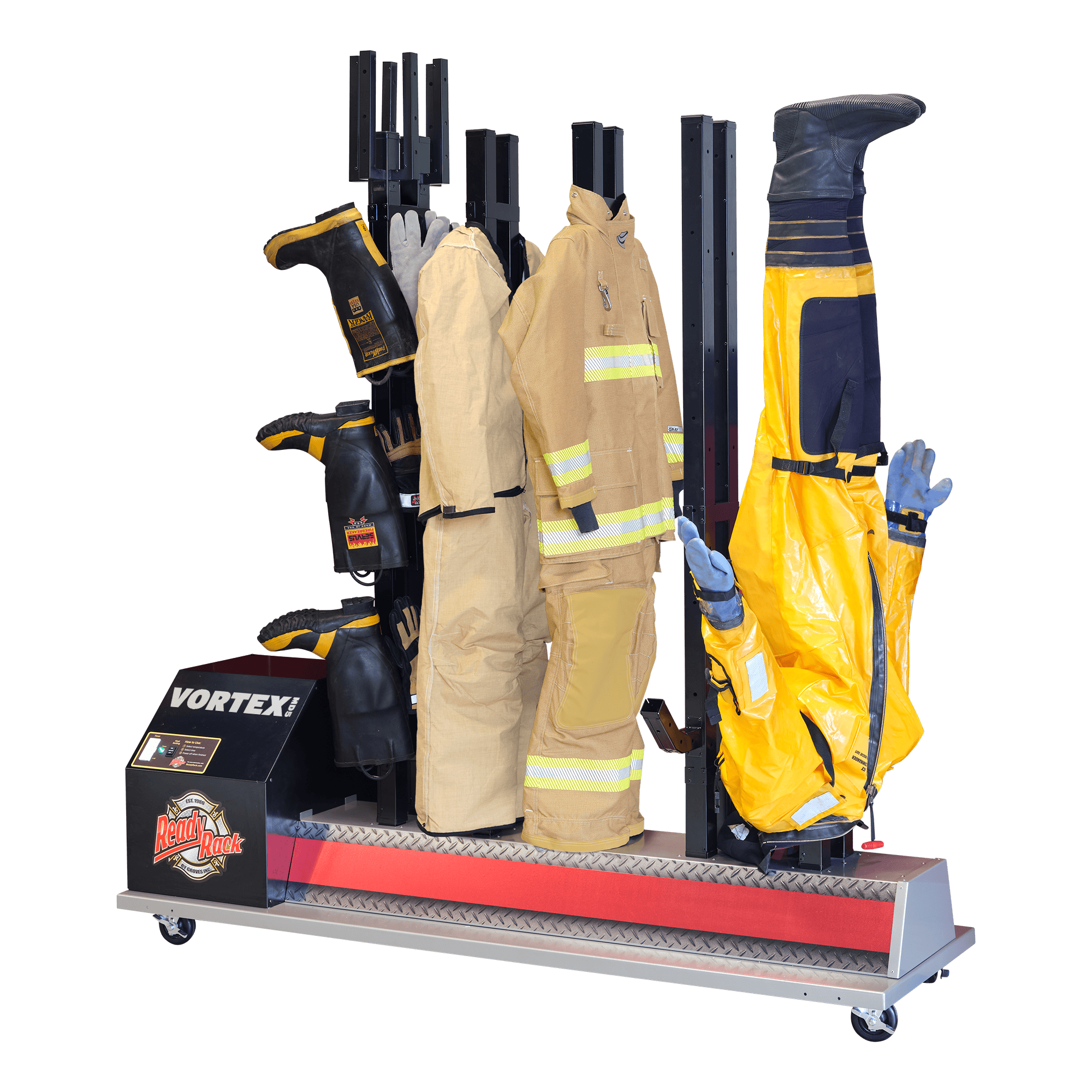 Ready Rack Gear Dryer Fire_Safety_USA Ready Rack Vortex MD5 Mobile Dryer 5‑Position