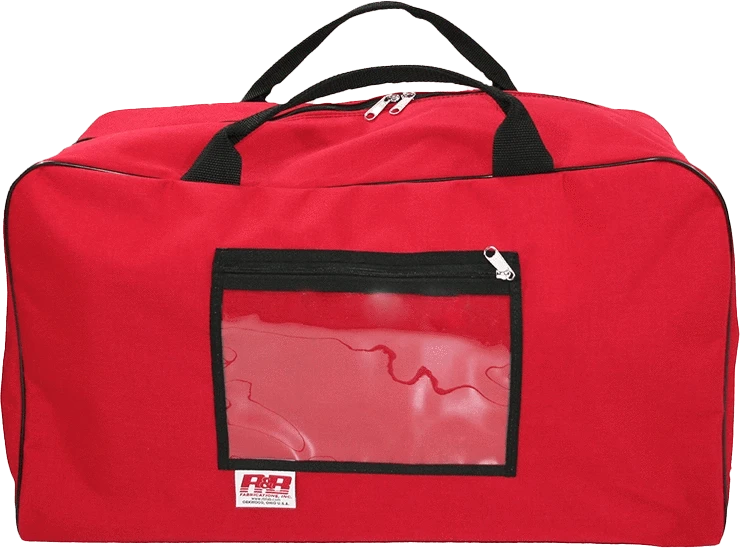 R & B Fabrication Mats & Tarps Fire_Safety_USA Red Hazardous Chemical Suit Bag