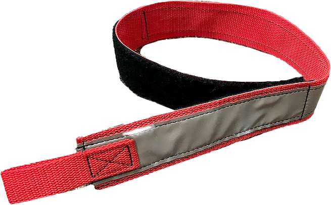 R & B Fabrication Hose Strap Fire_Safety_USA Red Large Gripper Strap