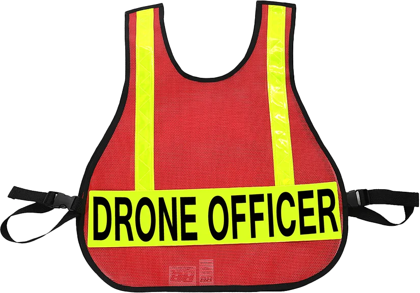 R & B Fabrication Safety Vests Fire_Safety_USA Red Mesh Safety Vest with Reflective Material
