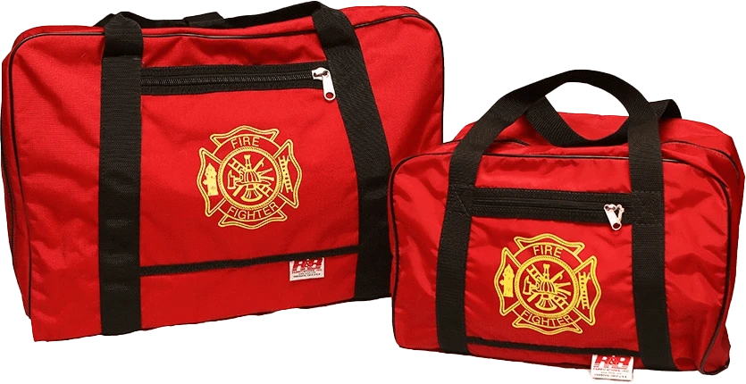 R & B Fabrication Firefighter Bags Fire_Safety_USA Red Mini Gear Bag