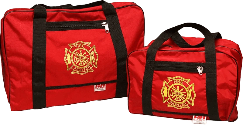 R & B Fabrication Firefighter Bags Fire_Safety_USA Red Mini Gear Bag
