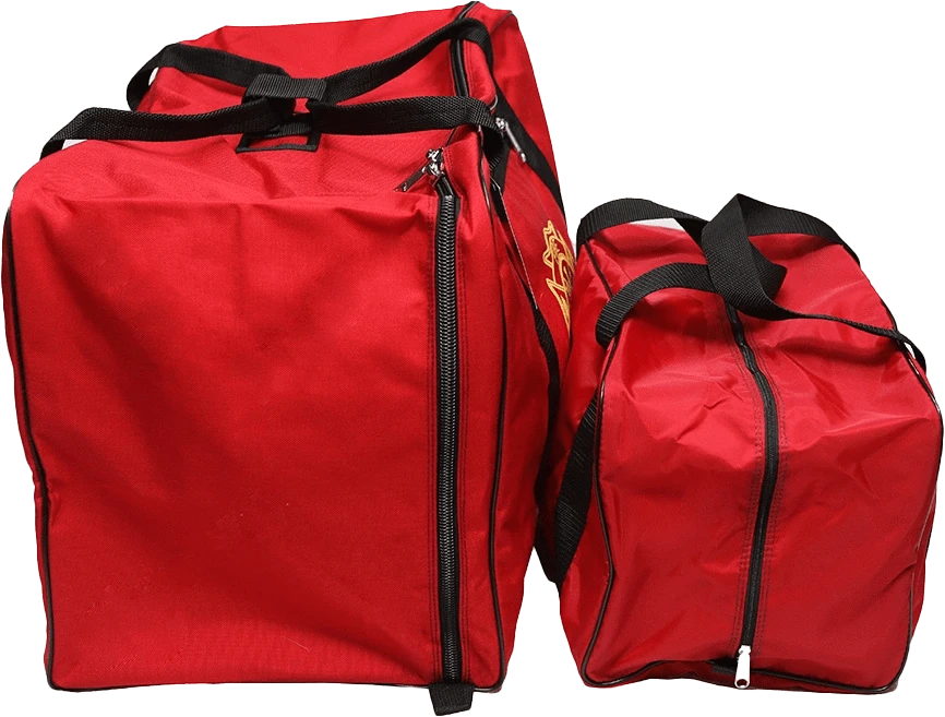 R & B Fabrication Firefighter Bags Fire_Safety_USA Red Mini Gear Bag