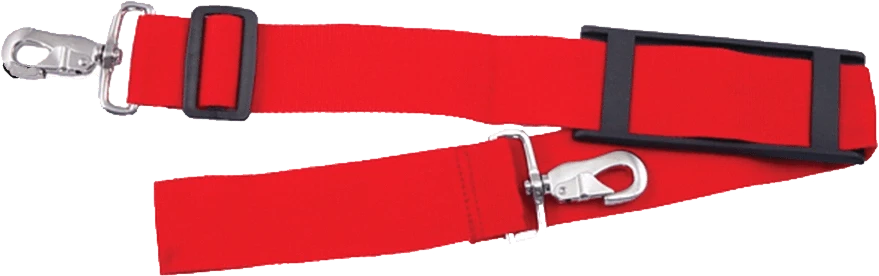 R & B Fabrication Shoulder Strap Fire_Safety_USA Red Shoulder Strap for Oversized Gear Bag