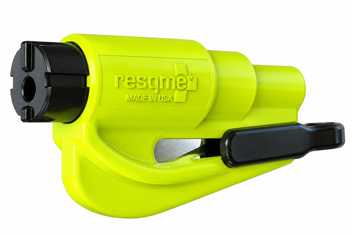 Resqme Extrication Fire_Safety_USA Resqme Car Escape Tool - Window Breaker, Window Punch & Seatbelt Cutter