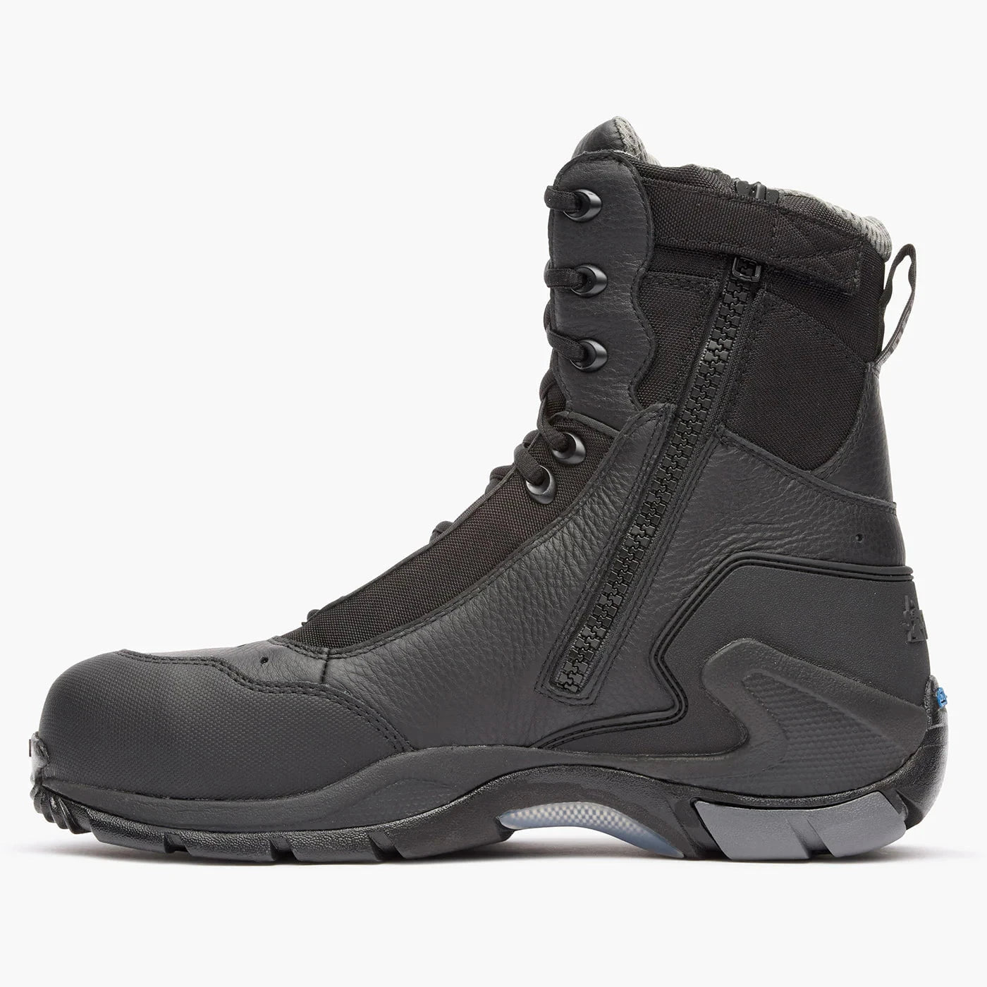 Rocky Uniform Boots Fire_Safety_USA Rocky 1st Med Carbon Fiber Toe Puncture-Resistant Side-Zip Waterproof Public Service Boot